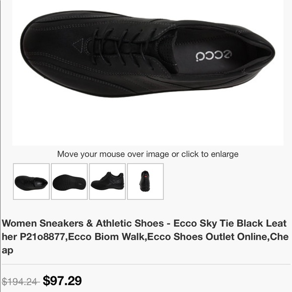 [Ecco] Leather sky tie womens shoes - Picture 8 of 8